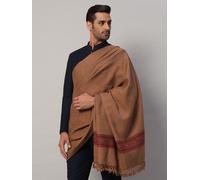 Pashmina Cashmere Oversize Scialle Solido con Frange Uomo Lana 100x50 India