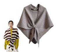 Pashmina shawl wraps for women Triangle Sweater Scarf, All Seasons Solid Color Shawl Tie Up Knotted Design (Camel,one size)