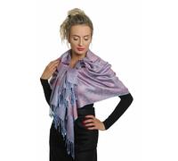 PashminaShine - Sciarpa Morbida Come Kashmir, Seta Leggera per Estate, Uomo e Donne, Scialli e Pashmina, Regali, Lilla, XL