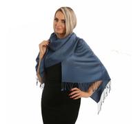 PashminaShine - Sciarpa Morbida Kashmir Seta Leggera, Sciarpa Estate Uomo, Sciarpe E Scialli Per Donne, Pashmina Regali Donne, Blu Reale, XL