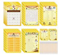 Pasimy 149 pezzi Bibbia Trivia Gioco 25 Giocatori Christian Party Games Religioso Trivia Parola Ricerca Scramble Bingo Carte di Carta per Vacanze di Pasqua Bibbia Scuola Domenica Chiesa Famiglia Open