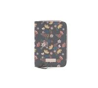 Pasito a pasito. Libro di nascita Garden, comoda custodia per archiviare i documenti del bambino con tasche e cerniera, realizzata in ecopelle, colore grigio