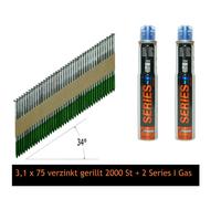 Paslode Striscia Chiodi 34° Testa D IM90 Bea Senco Morsetto Prebena Hikoki