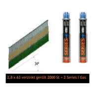 Paslode Striscia Chiodi 34° Testa D IM90 Bea Senco Morsetto Prebena Hikoki