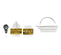 Pasmanta Set di Aghi, Kit Da La Casa Per Cucito A Mano, Dimensioni Assortite, Vari Tipi, Cruna Circolare, Vele, Imballaggi, Tappezzeria, Ricamo, Moquette, Con Guida Infila Ago, 27 pezzi