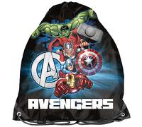 PASO Borsa scuola per scarpe pantofole Marvel Avengers, Marineblauen, M, Classico