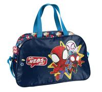 PASO Borsa sportiva per piscina e scuola con motivo Spiderman per ragazzi - Borsa da nuoto con tracolla regolabile e due manici - Borsa da viaggio per bambini - Borsa sportiva per bambini - Borsa da