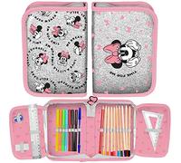 Paso Minnie Mouse - Astuccio con glitter, grigio e rosa., Organizer per borse
