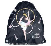PASO Sacca sportiva per bambini, 36 x 32 cm, ballerina