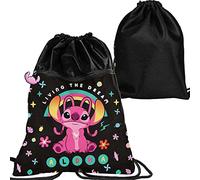 PASO Sacco per scarpe Stitch Premium, Nero, Borsa per vestiti