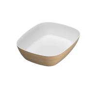 Pasolini - Pirofila effetto legno e bianca linea Perugia 265x325x80h mm