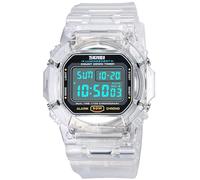 PASOY Orologi di moda per gli uomini e le donne unisex estate retroilluminazione digitale casual impermeabile sport all'aperto nuoto colorato gomma orologio Reloj, bianco, Per esterni