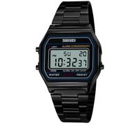 Pasoy orologio digitale da uomo in acciaio inox retroilluminato multifunzione cronometro impermeabile orologio sportivo Medium