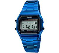 Pasoy, orologio digitale da uomo in acciaio inox, retroilluminato, multifunzione, cronometro, impermeabile, orologio sportivo Medium Scarpette a strappo Voltaic 3 Velcro Fade - Bambini