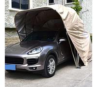 PASPRT Posto Auto Coperto telescopico Resistente al Freddo, Copertura per Auto Pieghevole e Calda per Esterni, Posto Auto Coperto Idraulico Mobile semiautomatico, Facile da installare (Khaki)