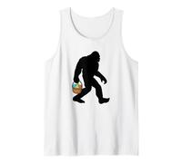 Pasqua Bigfoot Tenendo Un Cesto di Pasqua Canotta
