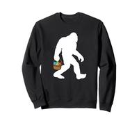 Pasqua Bigfoot Tenendo Un Cesto di Pasqua Felpa