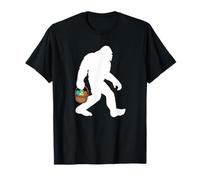 Pasqua Bigfoot Tenendo Un Cesto di Pasqua Maglietta