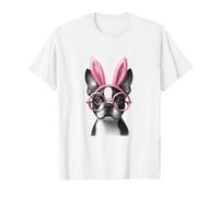 Pasqua Boston Terrier Coniglio Orecchie Da Coniglio Donne Uomini Bambini Maglietta
