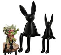 Pasqua Bunny - 12cm Cartoon Rabbit Figurine Set, Ornamento Seduto, centrotavola di Vacanza Statua Decorativa da Tavolo | Decorazione Pasquale Primaverile per Tavolo da Ufficio Celebrati