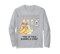 Pasqua Bunny Ladro Cioccolato Divertente Pasqua Maglia a Manica