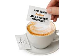 Pasqua - Bustine di Zucchero Bianco e/o Canna Personalizzate con Logo/Scritta/Immagini a Monocolore - 8000 Bustine Monodose - Bar|Hotel|Ristoranti (8000 MONOCOLORE ZUCCHERO BIANCO O/E + CANNA)