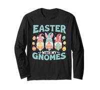 Pasqua con i miei gnomi Maglia a Manica