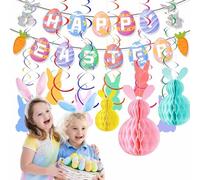 Pasqua Decorazioni - Set Completo di Carta Pasquale per Uova da Decorare, Multiuso e Senza Plastica, Adatto per Uomo e Donna