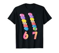 Pasqua Divertente 6 7 Meme Uova Colorate gergo Gen Alpha Maglietta