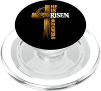 Pasqua È Risorto Cristiano Credente Gesù Fede Religioso PopSockets PopGrip per MagSafe