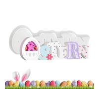 pasqua,Forniture creative riutilizzabili a rilascio facile - in silicone per decorative pasquali, per decorazioni di primavera, argilla, resina epossidica, sapone, ,