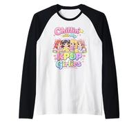 Pasqua KPOP Musica Chillin con Il Mio K-Pop Ragazze Donne Ragazze Maglia con Maniche Raglan