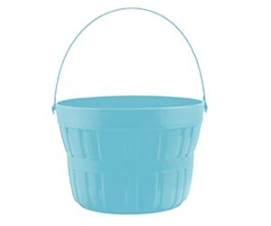 Pasqua Plastica Ricompensa Secchio Cesto Regalo Ideale per Uova Caccia - Blu