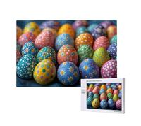 Pasqua Puzzle 1000 Pezzi,Uova Di Pasqua Puzzle Adatto ad Adulti e Principianti,Giochi Divertenti/Sfidanti/Impossible,DIY Hobby Creativi per Adulti Attività Artigianali,Regali per Uomini/Donne M-799