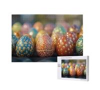 Pasqua Puzzle 2000 Pezzi, Uova Di Pasqua Puzzle Adatto ad Adulti e Principianti, Giochi Divertenti/Sfidanti/Impossible, DIY Hobby Creativi per Adulti Attività Artigianali, Regali per Uomini/Donne M-49
