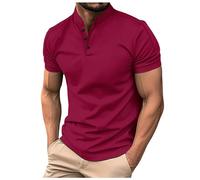 Pasqua Regali T Shirt Uomo Polo Manica Lunga Cotone Pesante Maglie Bianca 10 Pack da Navigare (Rosso, XXL)