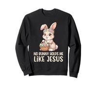 Pasqua Religioso No Bunny Hold Me Like Jesus Bambini Donne Felpa