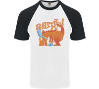Pasqua Uova T- Rex come Un Coniglietto Dinosauro Divertente DA UOMO S/S T-Shirt