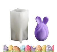 pasquali in silicone, per candele pasquali, stampo in silicone per cemento a forma di di coniglio, candela per aromaterapia di vacanza, per cioccolato, stampo per fusione in