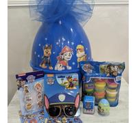 PASQUALONE PAW PATROL Sorpresa Blu Grande Uovo Occhiali Plastichina Stickers