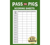 Pass The Pigs Score Sheets: Scorekeeping Log