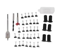 Pass via cavo a parete esterno completo, kit di gestione dei cavi con annaterie a parete in silicone clip attraverso il kit di routing per cablaggio protetto pulito nelle case e (Nero)