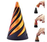 Passa attraverso il giocattolo Fidget della piramide | Giocattoli Fidget piramidali stampati in | Giocattoli sensoriali con scultura passante a piramide impossibile