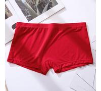 Passa facilmente dal giorno alla notte in comodi boxer da uomo in seta ghiaccio (XL rosso)