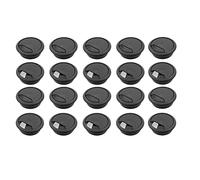 passacavi, 20 pezzi da 2 pollici, passacavi for scrivania, copriforo for organizzatore di cavi for PC ufficio, copricavo in plastica(Black)