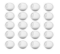 passacavi, 20 pezzi da 2 pollici, passacavi for scrivania, copriforo for organizzatore di cavi for PC ufficio, copricavo in plastica(White)