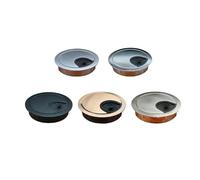 Passacavi da scrivania, 2 pz Nascondi Fili Condotto Foro Spina Passa Copertura Ordinata Occhiello Tavolo Pressacavo Presa Computer Scrivania Organizzatore Porta(Red Bronze,50mm)