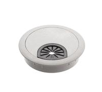 Passacavi da scrivania, 6 pezzi di passacavi rotondi for scrivania for computer PC, in plastica, for cavi, organizer for rastrelliere metalliche, for scrivania e tavolo.(60mm)