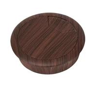 Passacavi da scrivania, copriforo for cavi da scrivania, 2 pezzi da 50/60 mm, copriforo for cavi in plastica effetto legno for scrivania, passacavo for cavi rotondi da scrivania, for computer, PC(60