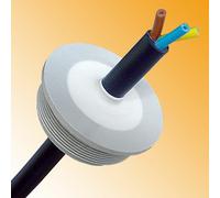 PASSACAVI GOMMA - LAMELLARI - DIAMETRO 16 MM - IP66 - GRIGIO CHIARO